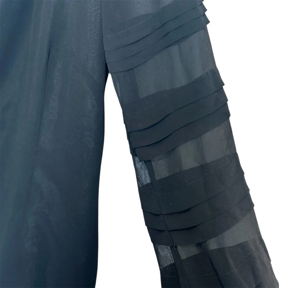 Lilly Pulitzer Naomi One Shoulder Silk Chiffon Cocktail Dress in Black Women’s 4 - Picture 5 of 7